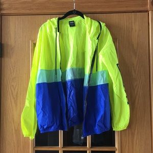 VS PINK Neon Hooded Rain Jacket